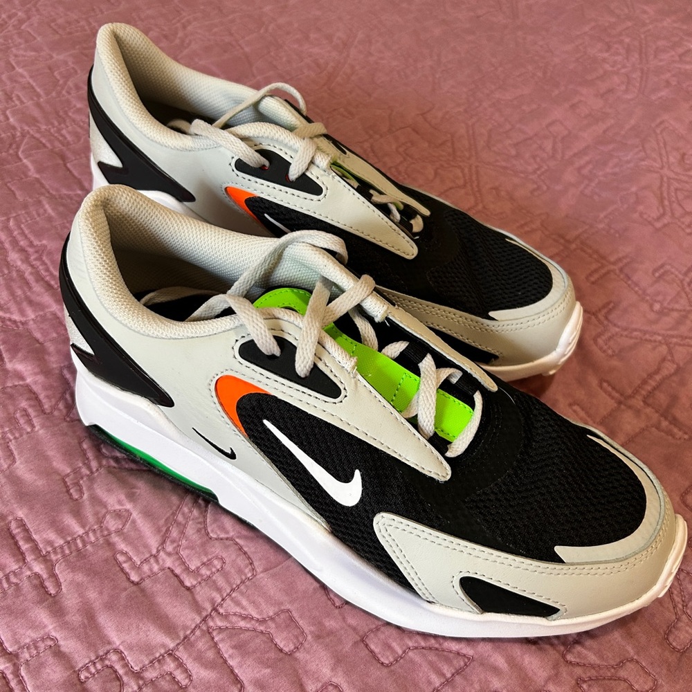 Nike Kids' Air Max Black and Green Sneakers